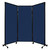 QuickWall Folding Portable Partition 8'4" x 6'8" Navy Blue Fabric