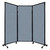 QuickWall Folding Portable Partition 8'4" x 6'8" Powder Blue Fabric