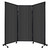 QuickWall Folding Portable Partition 8'4" x 6'8" Dark Gray Polycarbonate