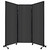 QuickWall Folding Portable Partition 8'4" x 7'4" Dark Gray Polycarbonate