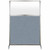 Hush Screen Portable Partition 4' x 6' Powder Blue Fabric Frosted Window With Wheels