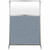 Hush Screen Portable Partition 4' x 6' Powder Blue Fabric Frosted Window With Wheels