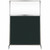 Hush Screenª Portable Partition 4' x 6' Forest Green Fabric Clear Window With Wheels