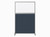 Hush Screen Portable Partition 4' x 6' Ocean Fabric Frosted Window With Wheels