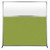 Hush Screen Portable Partition 6' x 6' Lime Green Fabric Frosted Window Without Wheels