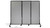 Dimensions of the panel and foot on a QuickWall Sliding Portable Partition. Dimensions of the panel and foot on a QuickWall Sliding Portable Partition.