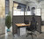 Workstation screen combined with our VersiDesk and rolling cabinet!