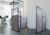 The Workstation Screen set up as a booth at an office.