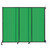 Wall-Mounted QuickWall Sliding Partition 7' x 5'10" Green Polycarbonate