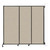 Wall-Mounted QuickWall Sliding Partition 7' x 6'8" Sand Fabric