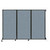 Wall-Mounted QuickWall Folding Partition 8'4" x 5'10" Powder Blue Fabric