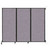 Wall-Mounted QuickWall Folding Partition 8'4" x 6'8" Cloud Gray Fabric