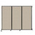Wall-Mounted QuickWall Folding Partition 8'4" x 6'8" Sand Fabric
