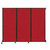 Wall-Mounted QuickWall Folding Partition 8'4" x 6'8" Red Fabric