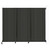 Wall-Mounted QuickWall Folding Partition 8'4" x 6'8" Dark Gray Polycarbonate