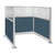 Pre-Configured U-Shape Cubicle with electric cable channel.