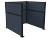 Portable Partition Wall Pre-Configured Hush Panel™ Cubicle, U Shape