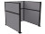 Portable Partition Wall Pre-Configured Hush Panel™ Cubicle, U Shape