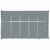 Operable Wall™ Sliding Room Divider 15'7" x 10'3/4" Sea Green Fabric - Silver Trim