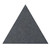 Wall-Mounted SoundSorb™ Acoustic Panels 12" Flat Triangle Dark Gray High Density Polyester