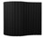 VersaPanel™ Acoustical Partition Wall 8' x 6'6" Black Fabric