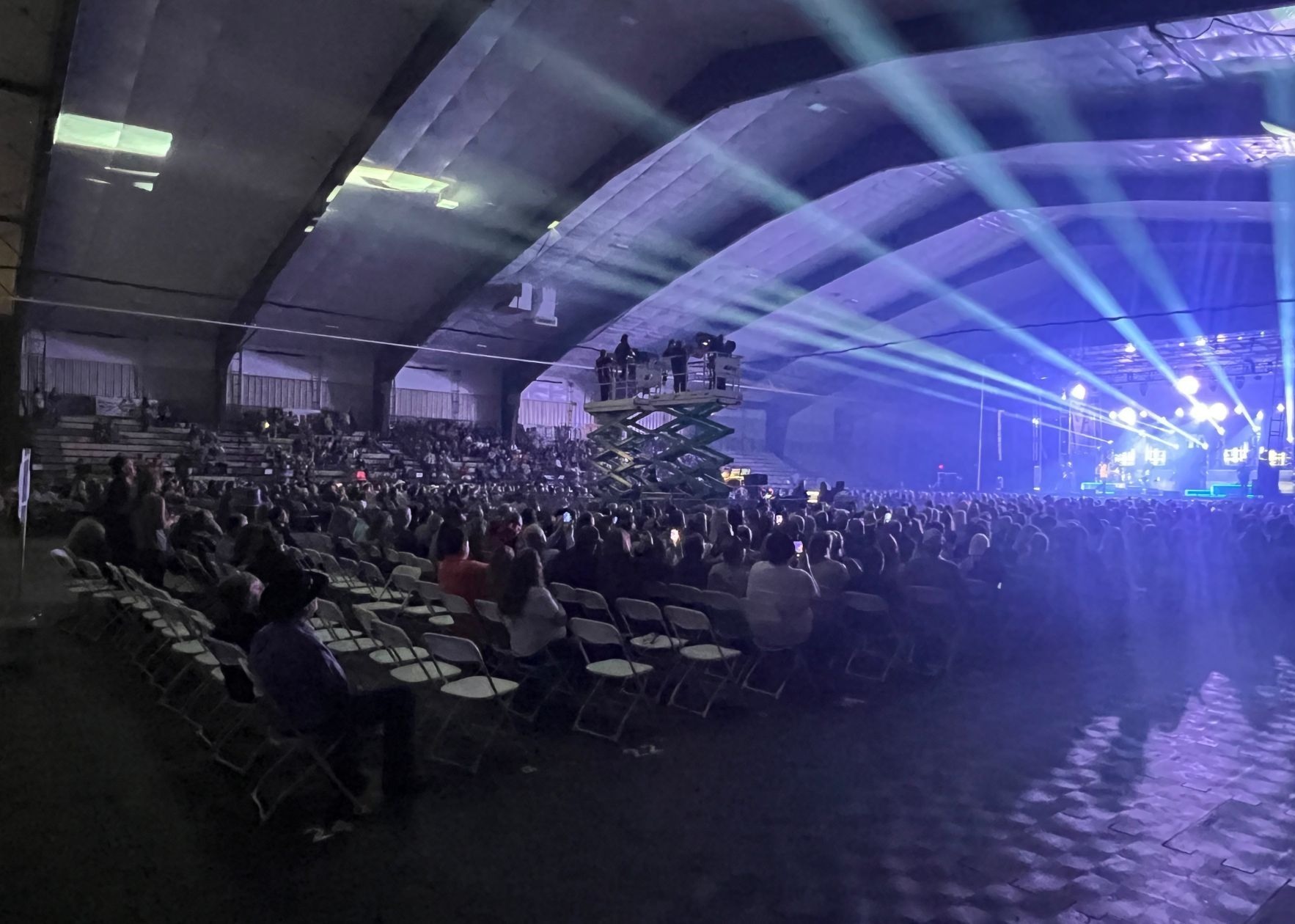 multipurpose arena needed modular event flooring to cover the dirt surface for hosting concerts, galas, dinner banquets, trade shows, conventions, recreational activities, and ag-related events.