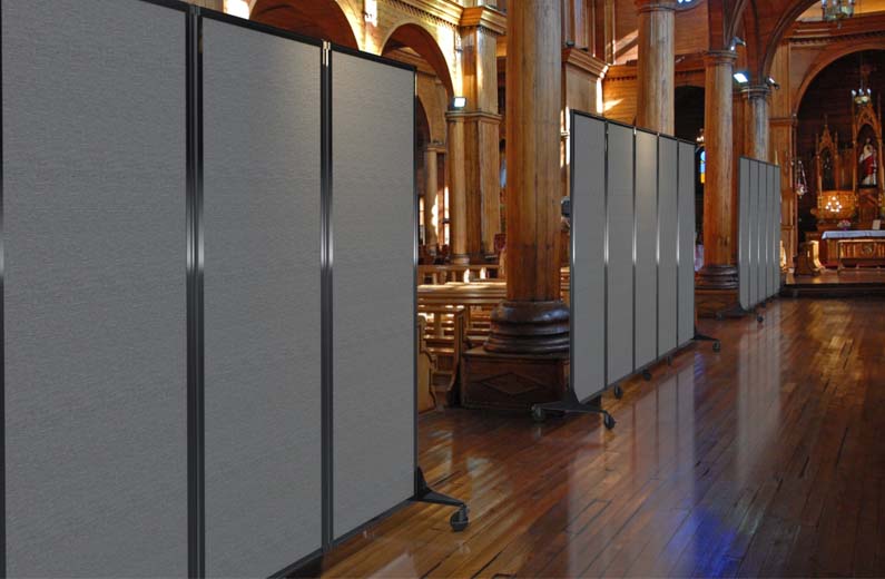 This Room dividers gives division for the entire church