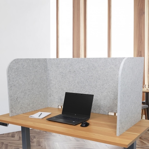 This table uses U-Shape privacy panel to make privacy in one table