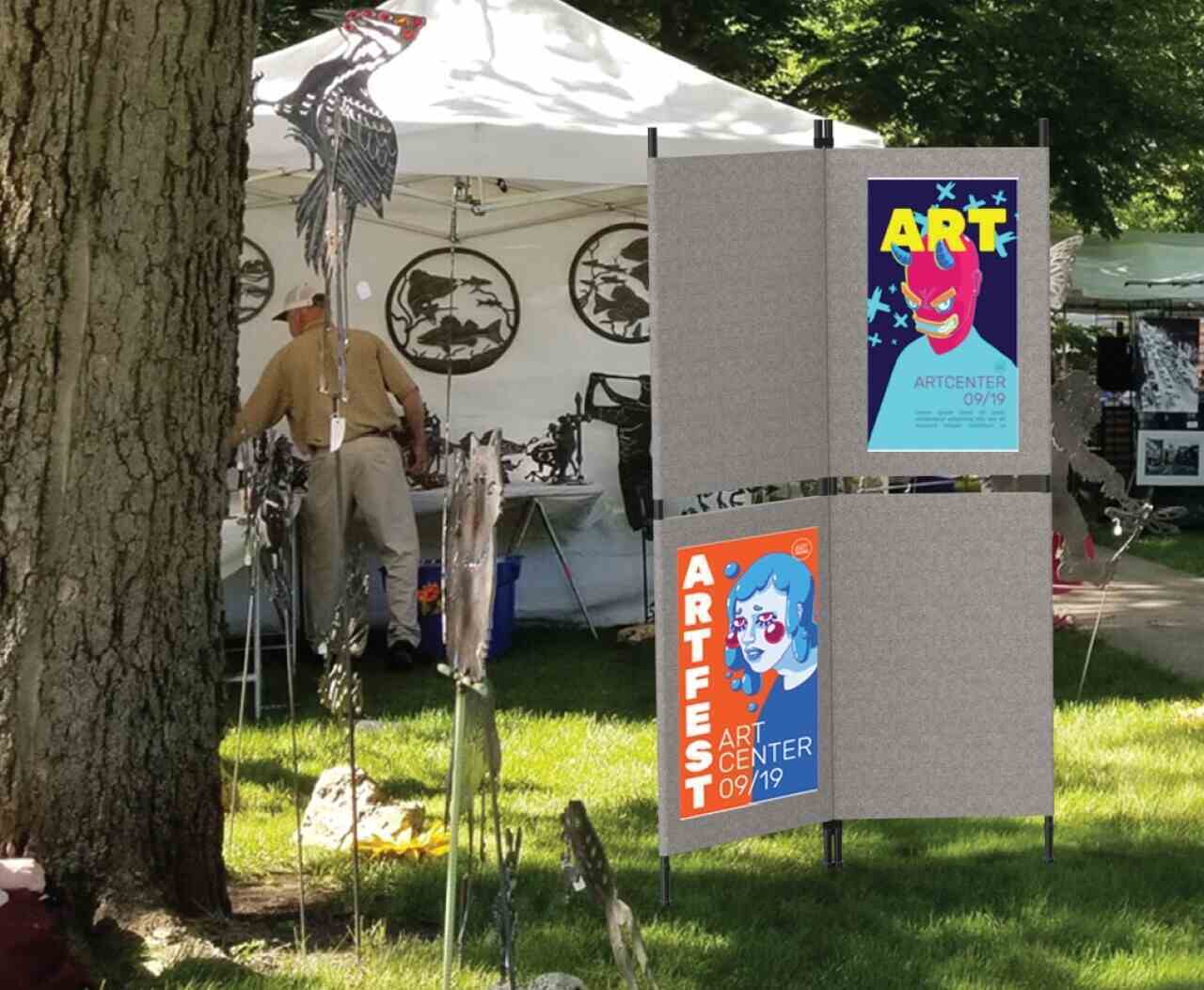 A well-organized booth attracts attention in a sea of visual noise.