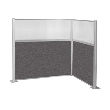 Pre-Configured Hush Panel Cubicle w/Fabric (U Shape) — 6' high x 6