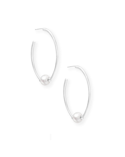 Regina Bright Silver Hoop