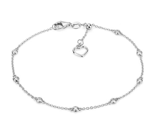 Diamond Station and Heart Bracelet