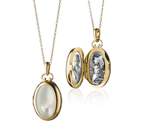 Pearl Oval Locket