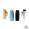 Techno Torch Rigid Triple Flame Lighters (Assorted Metallic Colors) Display of 12 [Model# 00266]