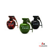 Click Grenade Design Lighters w/ Sound Effects (Assorted Colors) *Display of 12* [Model#06666]