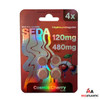 Seda 120mg 7-Hydroxy Kratom Tablets (4 Tablets Per Pack) *Display of 10*