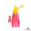 Dual Tone 8in Skull Rocket Ship Glass Waterpipe [Model# WCG40-0508] *Sold As Singles*