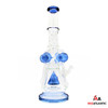 Elevated Beaker w/ Quad Orb Smoke Diffusers, Tree Perc, & Ice Catcher 18in Waterpipe [Model# WP-NA068] *Sold As Singles*