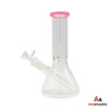 8in Glass Beaker Waterpipe w/ Ice Catcher (Assorted Colors) [Model# BTBK04]