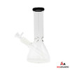 8in Glass Beaker Waterpipe w/ Ice Catcher (Assorted Colors) [Model# BTBK04]