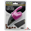 [KCDS] USB Powered Mini Crumb Catcher Keyboard Vacuum w/ 2 Attachments *Case of 5*