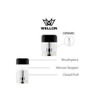 HEMP LIVING X WELLON | LUX UNFILLED REUSABLE CERAMIC REPLACEMENT POD CARTRIDGE FOR MULTIPLE LIQUIDS | 1.2ML | 1.8MM | PACK OF 4 PODS