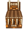 OCB Virgin 1 1/4 Pre-Rolled Cones (6 Cones Per Pack) *Display of 32 Packs*