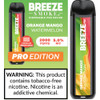 Breeze Smoke Pro 2000 Puffs 50mg TFN 6mL Disposables w/ Mesh Coil *Display of 10*