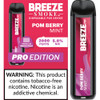Breeze Smoke Pro 2000 Puffs 50mg TFN 6mL Disposables w/ Mesh Coil *Display of 10*