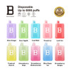 BIFFBAR 17mL 6000 Puffs Rechargeable Disposable Device With Mesh Coil Technology | Display of 10