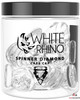 White Rhino Spinner Glass Diamond Carb Cap