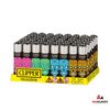 Clipper Lighter Printed Designs CP11 Classic Large Size Lighters Display of 48 - Mexican Skulls