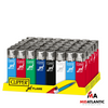 Clipper Lighter CKJ11 Classic Jet Flame Large Size Lighters Assorted Colors Mix *Display of 48*