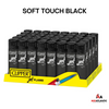 Clipper Lighter CKJ11 Classic Jet Flame Large Size Lighters Display of 48 - Soft Touch Black